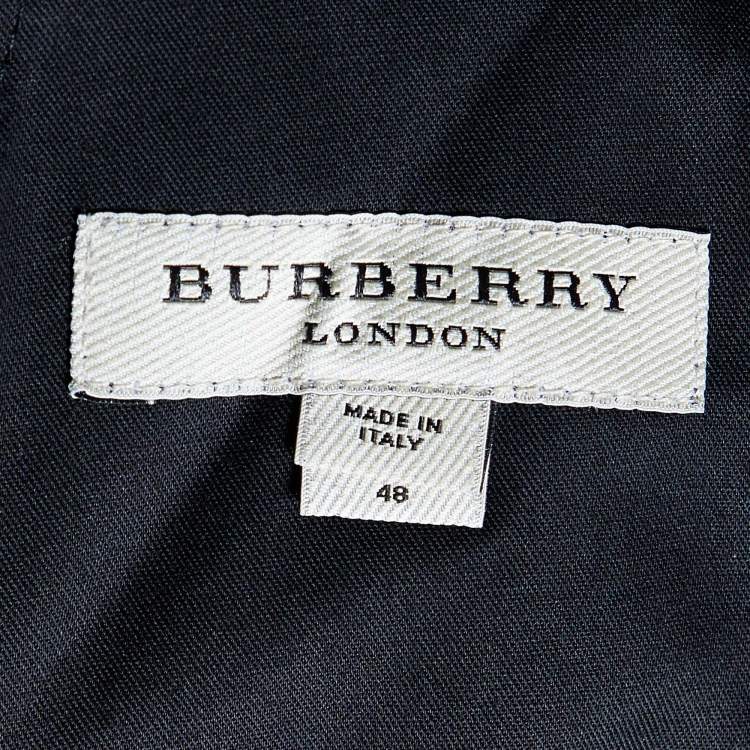 Pre Owned Burberry Black Virgin Wool Trousers M