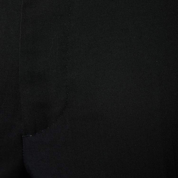 Pre Owned Burberry Black Wool Trousers XL