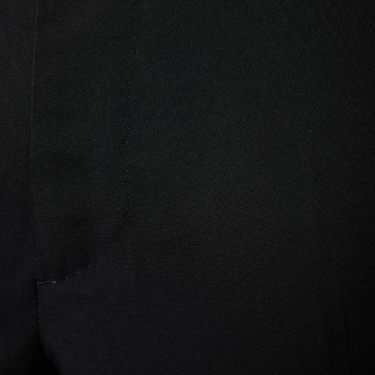 Pre Owned Burberry Black Wool Trousers XL