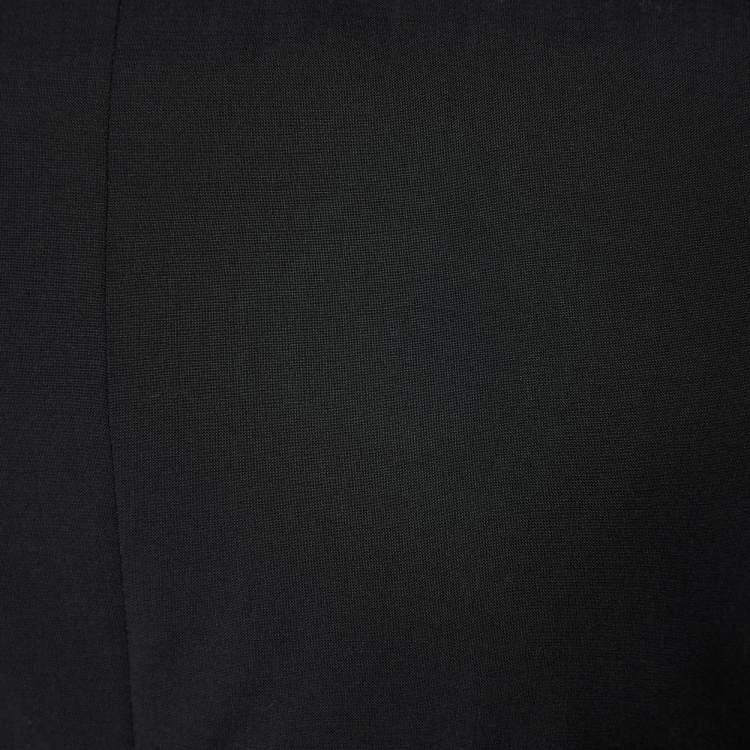 Pre Owned Burberry Black Wool Button Front Blazer M
