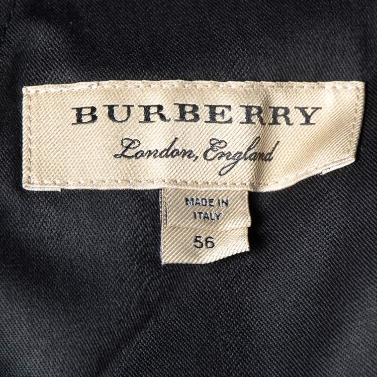 Pre Owned Burberry Black Wool Milbanl Trousers XXXL