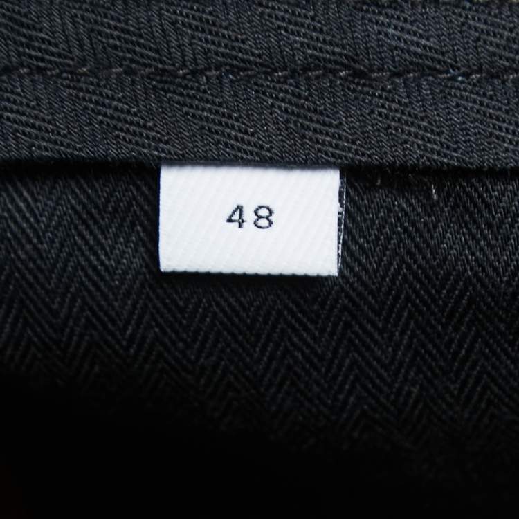Pre Owned Burberry Black Cotton Stripe Detail Dan Shorts M