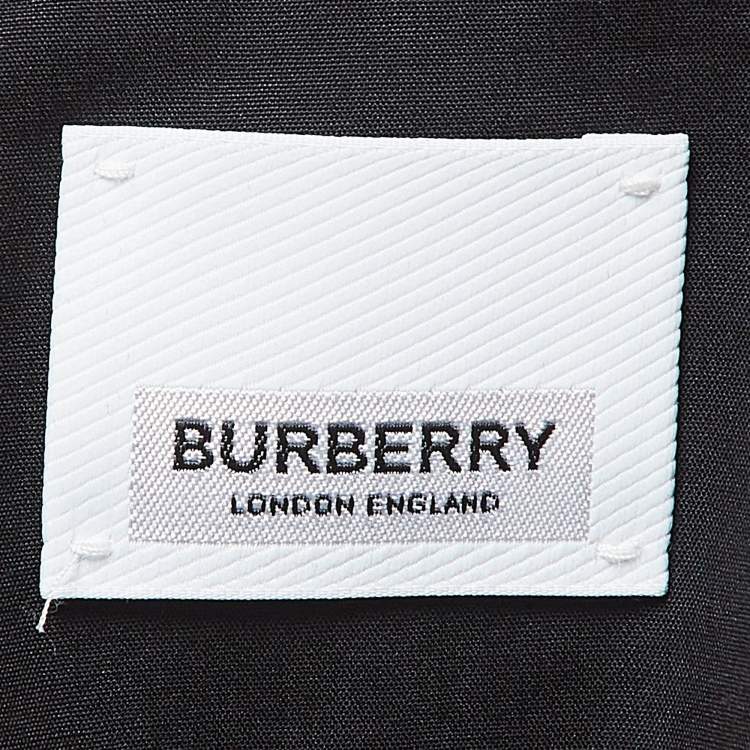 Pre Owned Burberry Black Cotton Long Sleeve Button Front Shirt XL