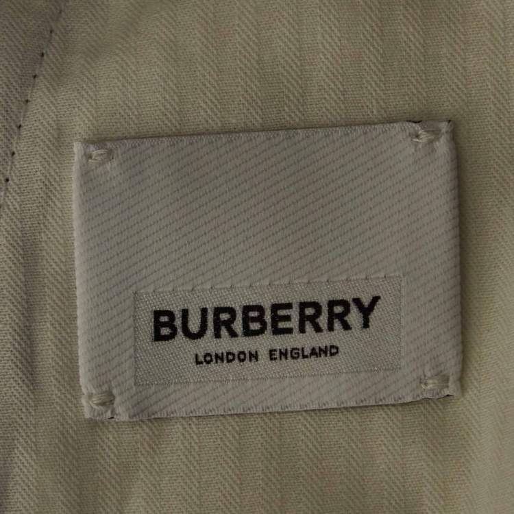 Pre Owned Burberry Navy Blue Linen Blend Classic Trousers M
