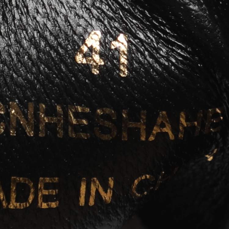 Pre Owned Burberry Indigo/Black Nova Check Denim and Leather Albert Low Top Sneakers Size 41