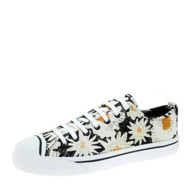 black floral sneakers