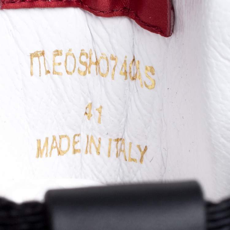 مملوكة مسبقًا Burberry Multicolor Suede and Leather Dennis High Top Sneakers Size 41