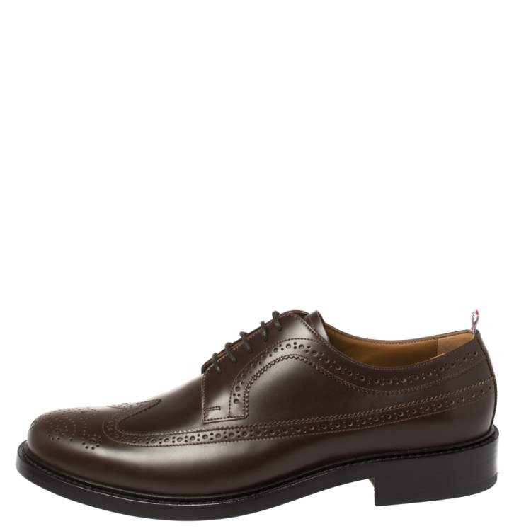 Pre Owned Burberry Brown Brogue Leather Arndale Oxfords Size 44