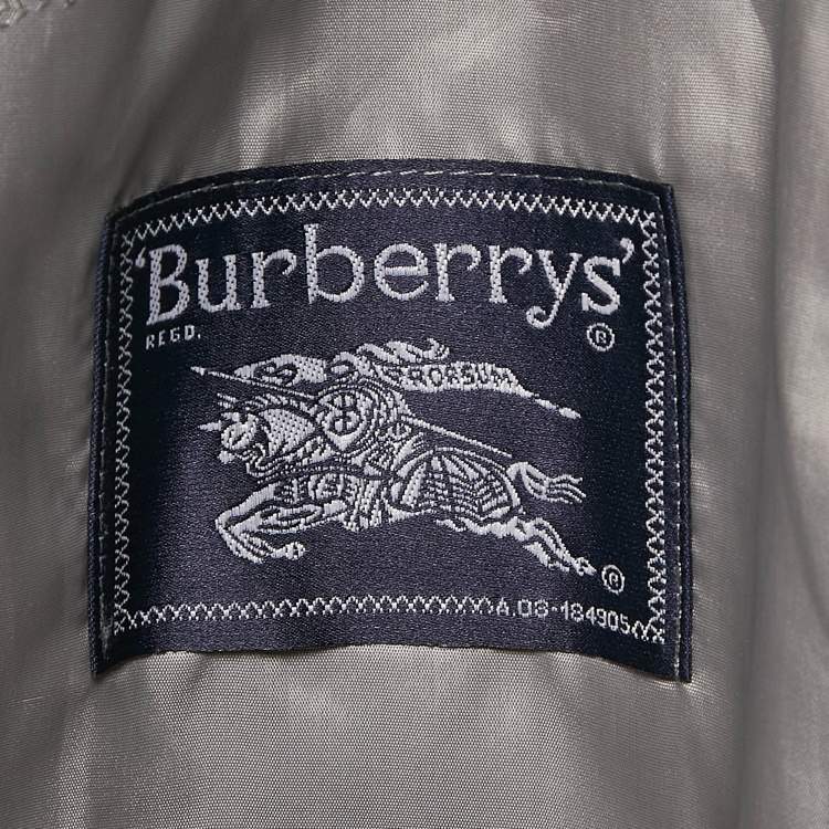 Pre Owned Burberry Prorsum Dark Grey Gabardine Single Breasted Blazer XXXL