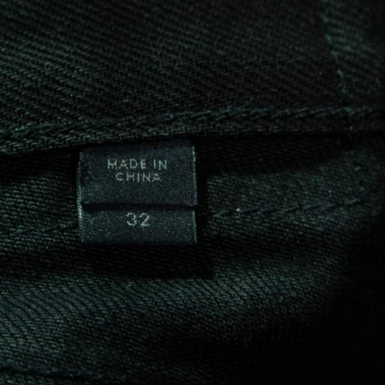 مملوكة مسبقًا Burberry Prorsum Black Denim Jeans M Waist 32"