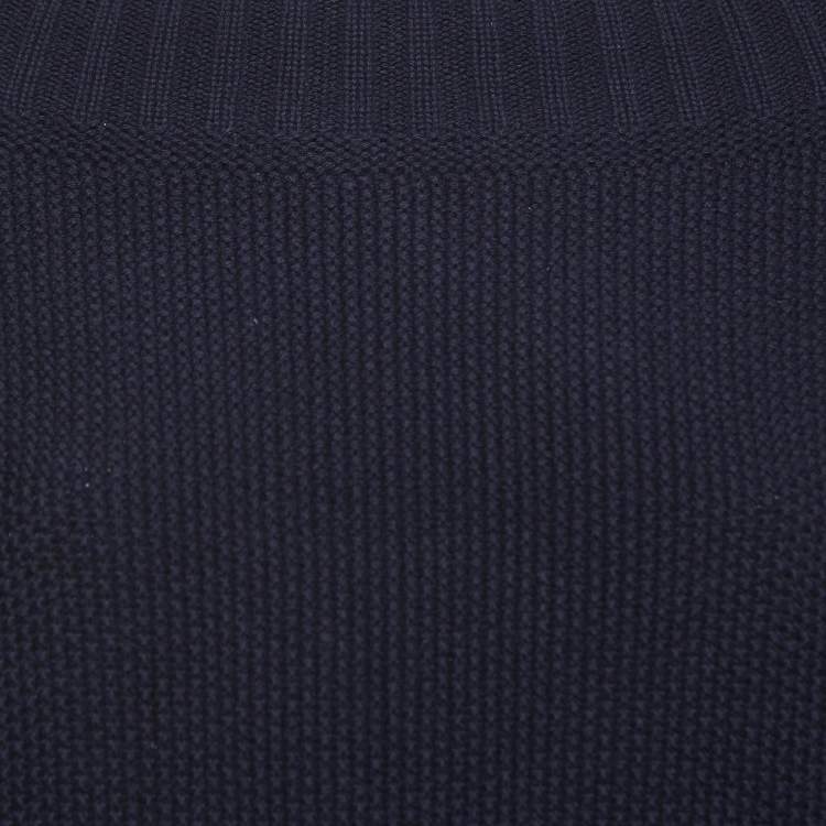 Pre Owned Burberry Prorsum Navy Blue Wool Boat Neck Sweater M