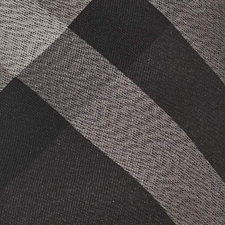 Pre Owned Burberry Grey Nova Check Silk Tie
