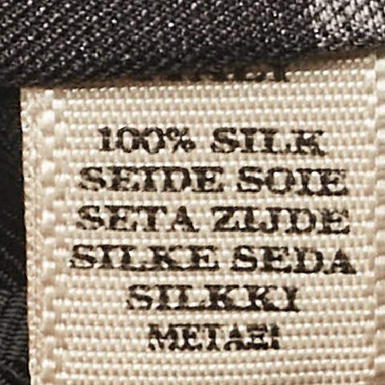 Pre Owned Burberry Grey Nova Check Silk Tie