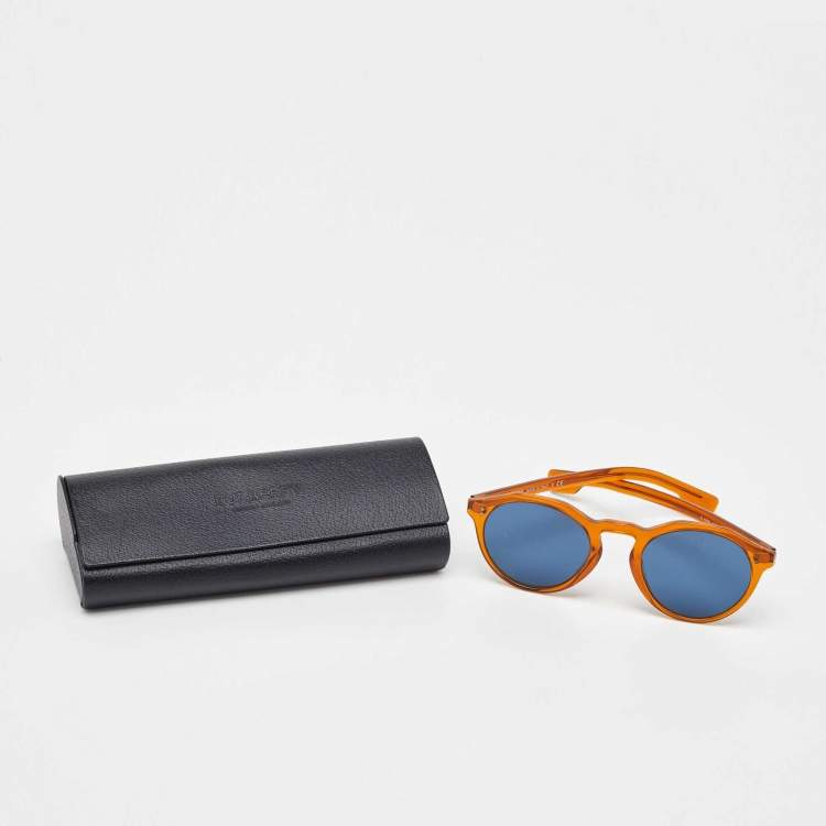 Pre Owned Burberry Brown/Blue B 4280 Frame Round Sunglasses