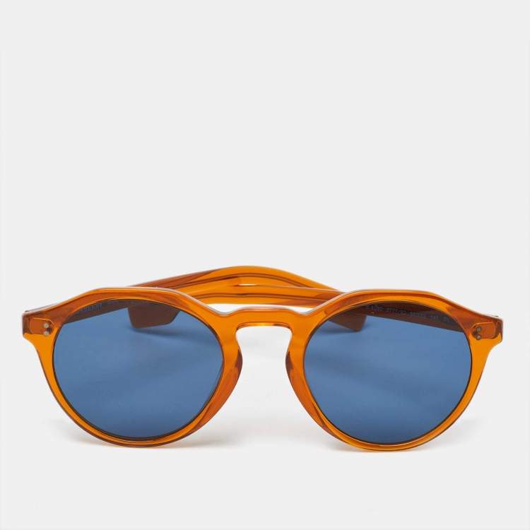Pre Owned Burberry Brown/Blue B 4280 Frame Round Sunglasses