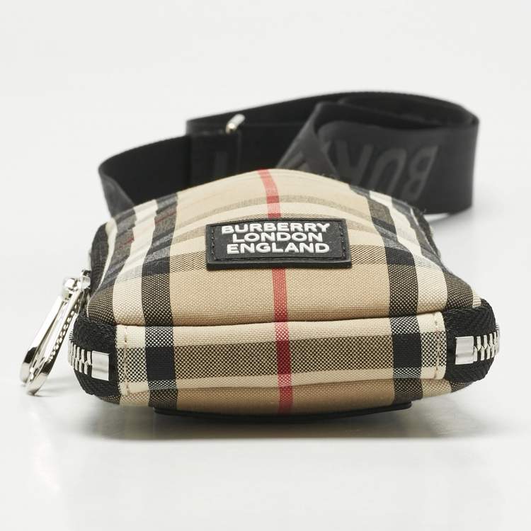 Pre Owned Burberry Beige Vintage Check Canvas Phone Case