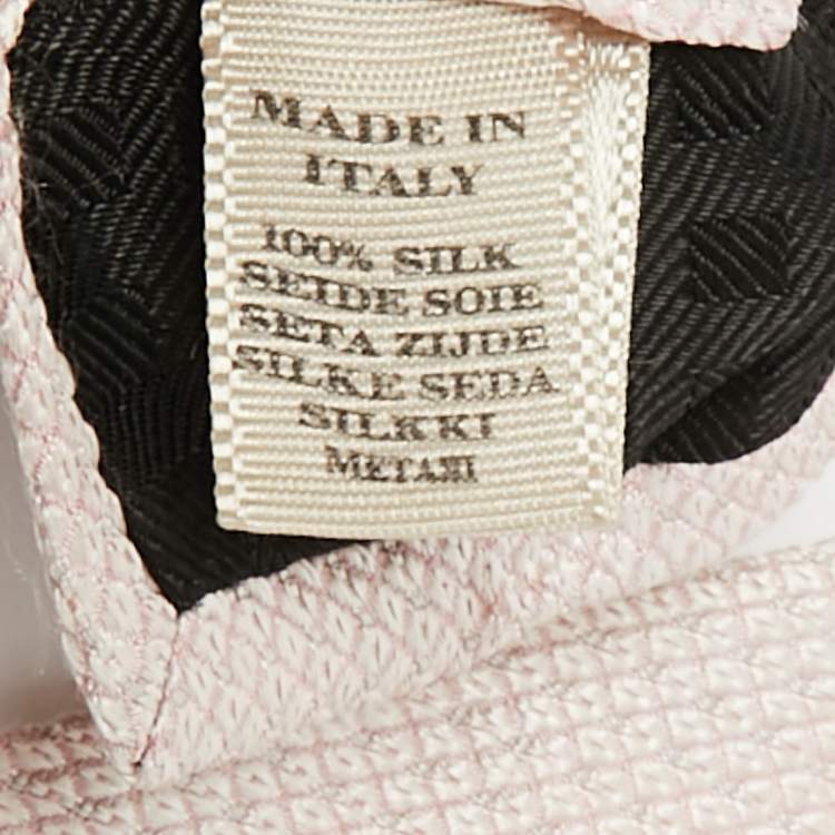 مملوكة مسبقًا Burberry Light Pink Patterned Silk Tie