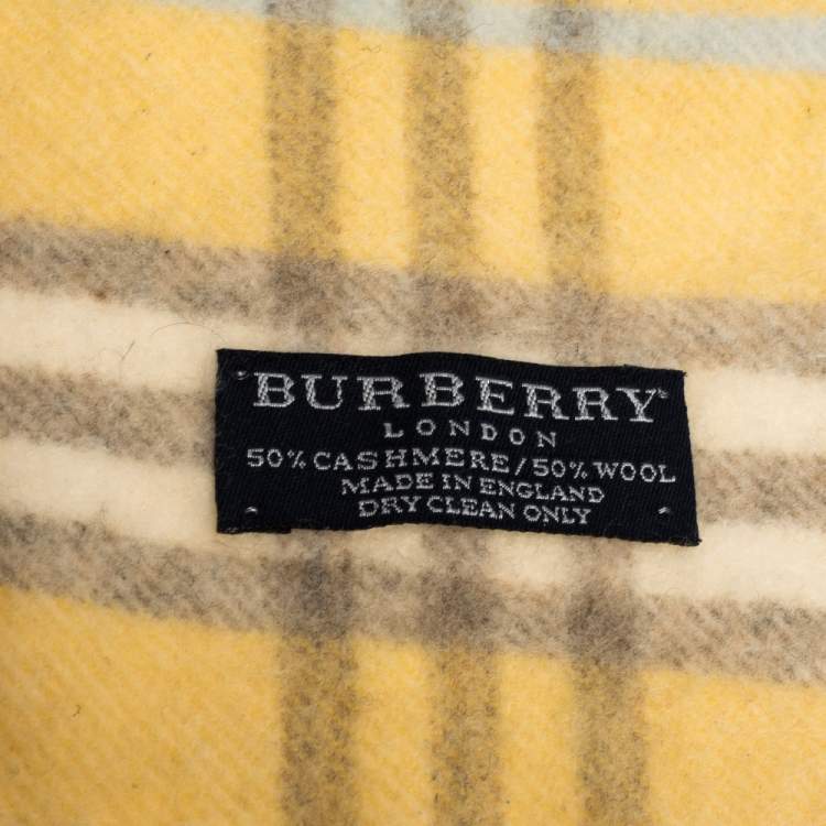 burberry 50 cashmere 50 wool scarf mens