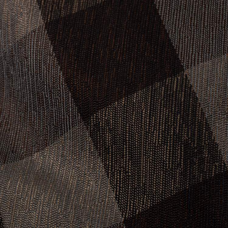 Pre Owned Burberry Metallic Brown London Silk Tie