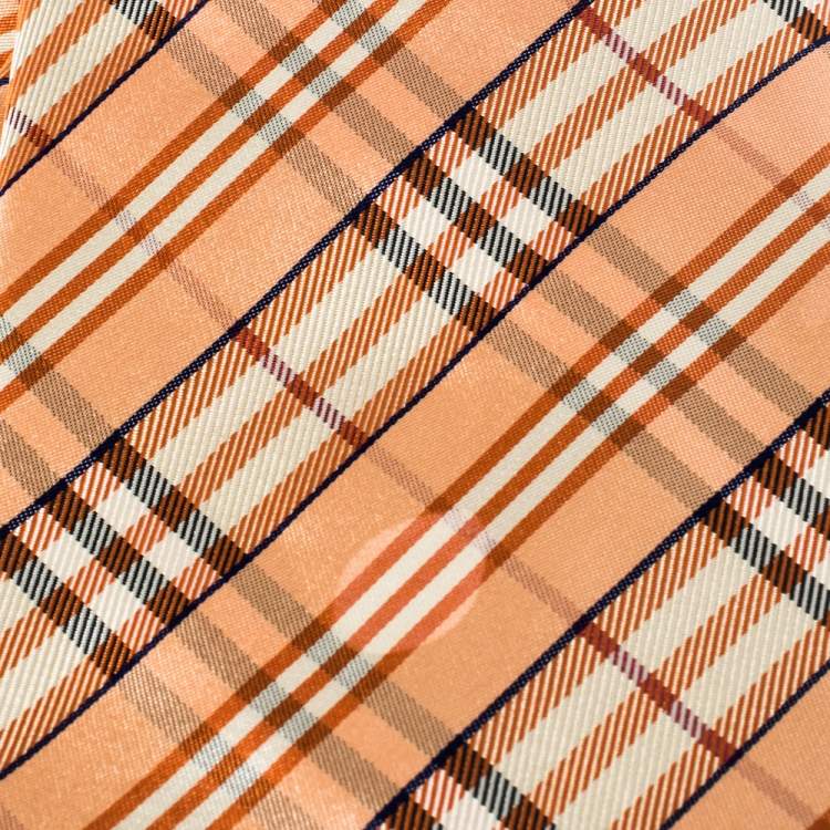 Burberry orange online tie