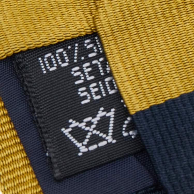 Pre Owned Burberry Two Tone Diagonal Striped Silk Tie