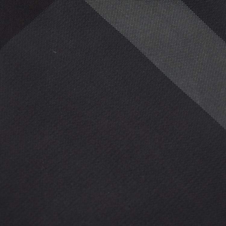 Pre Owned Burberry Grey Novacheck Silk Tie 