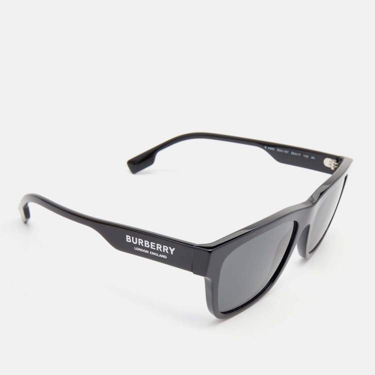 Pre Owned Burberry Black / Grey 4293 Wayfarer Sunglasses
