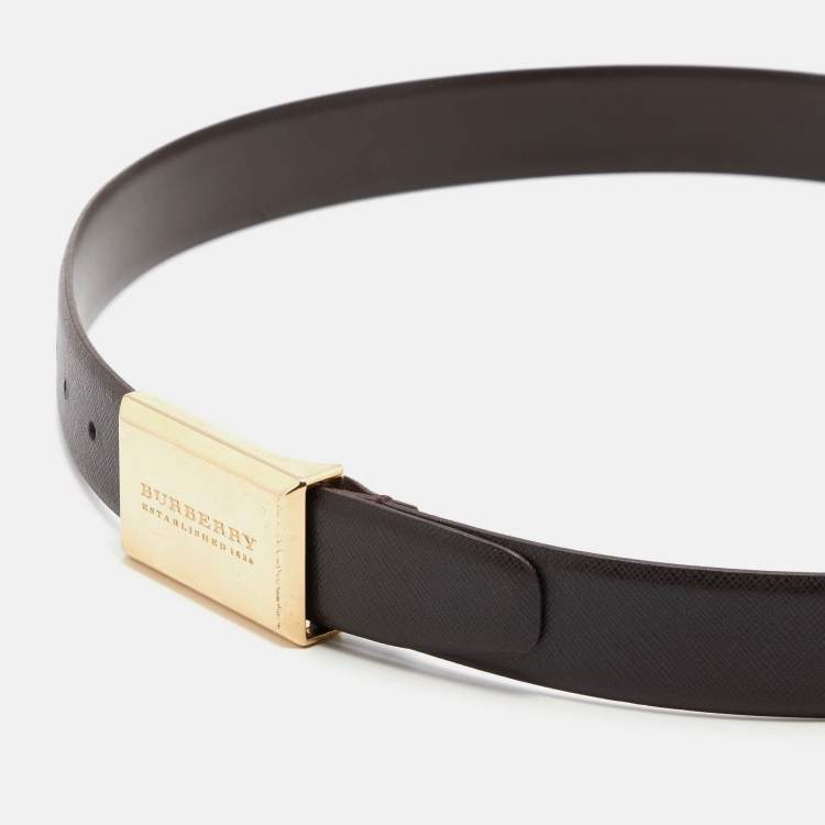 Cloth belt Burberry Black size 90 cm in Cloth - 31035915