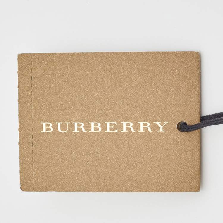 Pre Owned Burberry Black Leather Buckle Belt 95CM