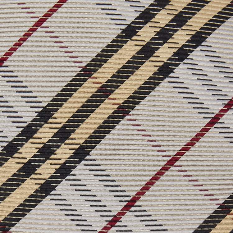 Pre Owned Burberry Grey Checkered Silk Jacquard Tie