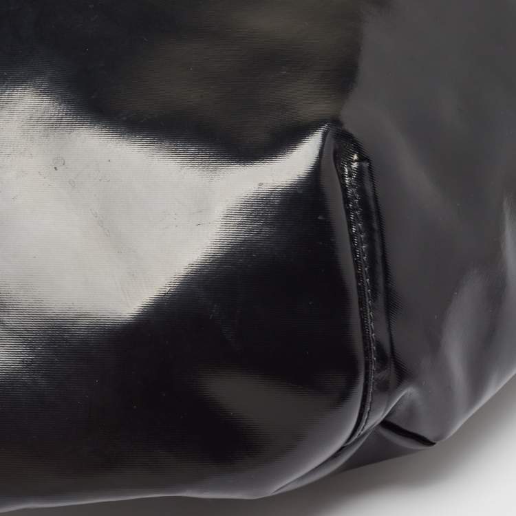 Pre Owned Buberry Black Coated Fabric XL Sonny Belt Sling Bag