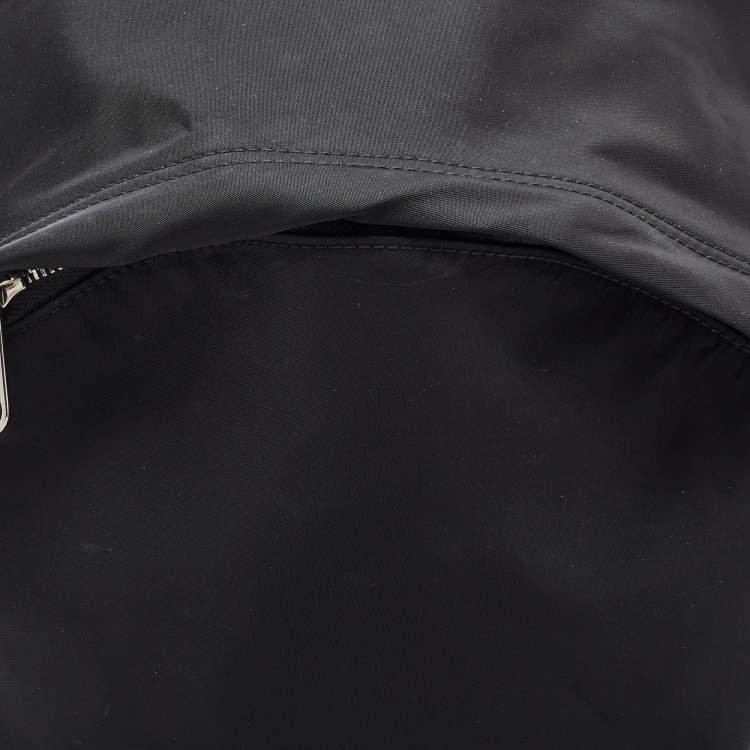 Pre Owned Burberry Black Nylon and Leather Backpack