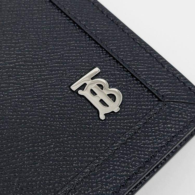 Pre Owned Burberry Black Leather Clutch