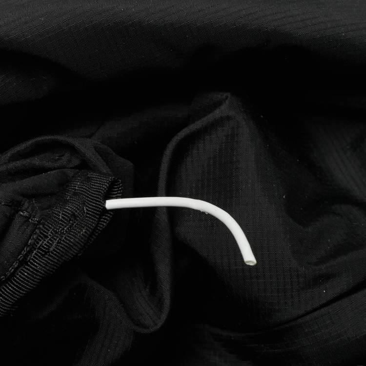 Pre Owned Burberry Black Nylon Logo Print Backpack