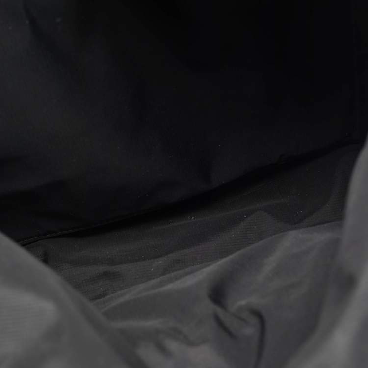 Pre Owned Burberry Black Nylon Logo Print Backpack