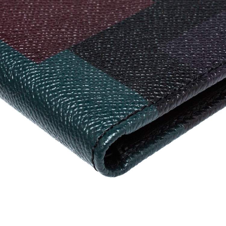 Pre Owned Burberry Multicolor Leather Bifold Wallet