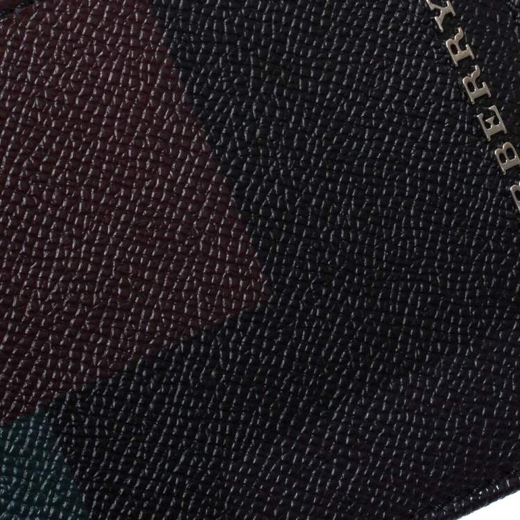 Pre Owned Burberry Multicolor Leather Bifold Wallet