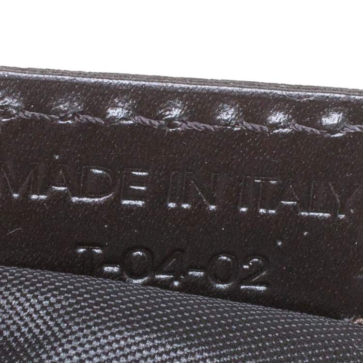 Pre Owned Burberry Black/Beige Vintage Check Nylon Messenger Bag