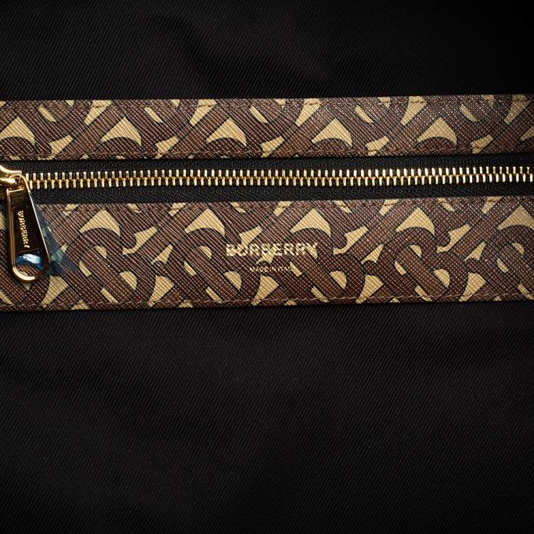 Pre Owned Burberry Multicolor TB-Print Coated Canvas and Leather Backpack