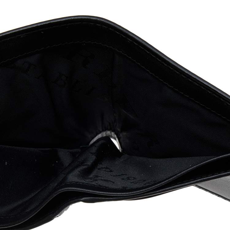 مملوكة مسبقًا Burberry Black Leather Bifold Wallet