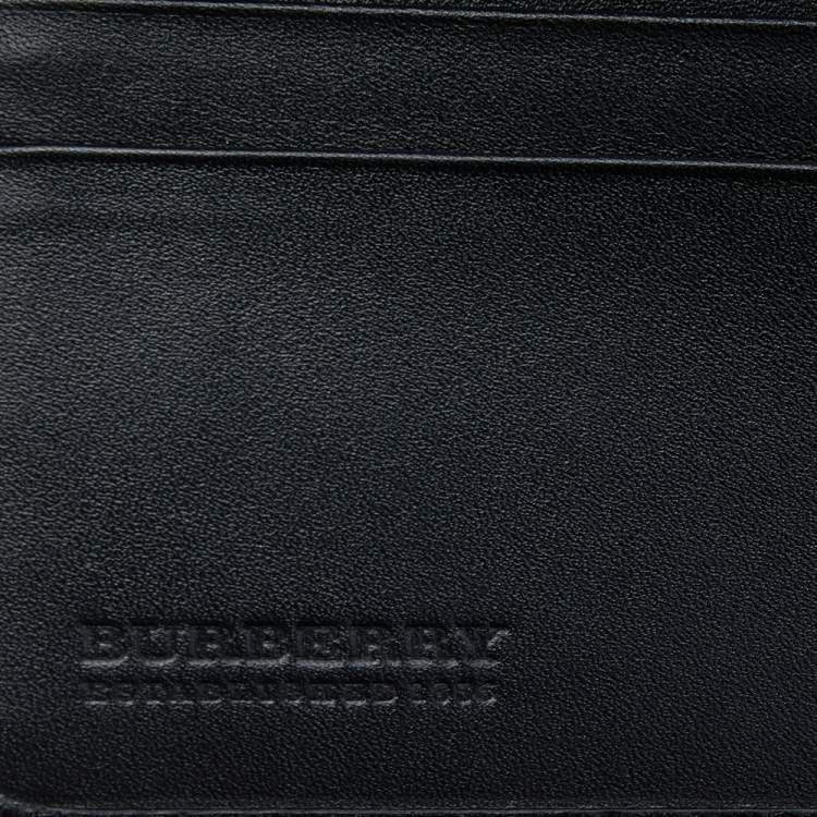 مملوكة مسبقًا Burberry Black Leather Bifold Wallet