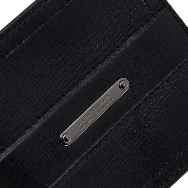 مملوكة مسبقًا Burberry Black Leather Bifold Wallet