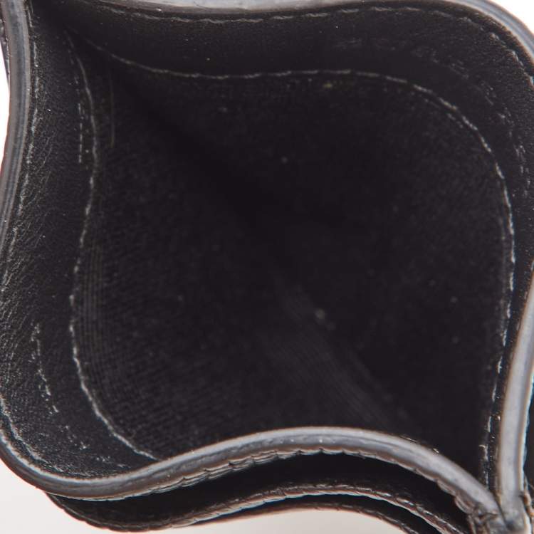Pre Owned Burberry Black Lizard Card Holder