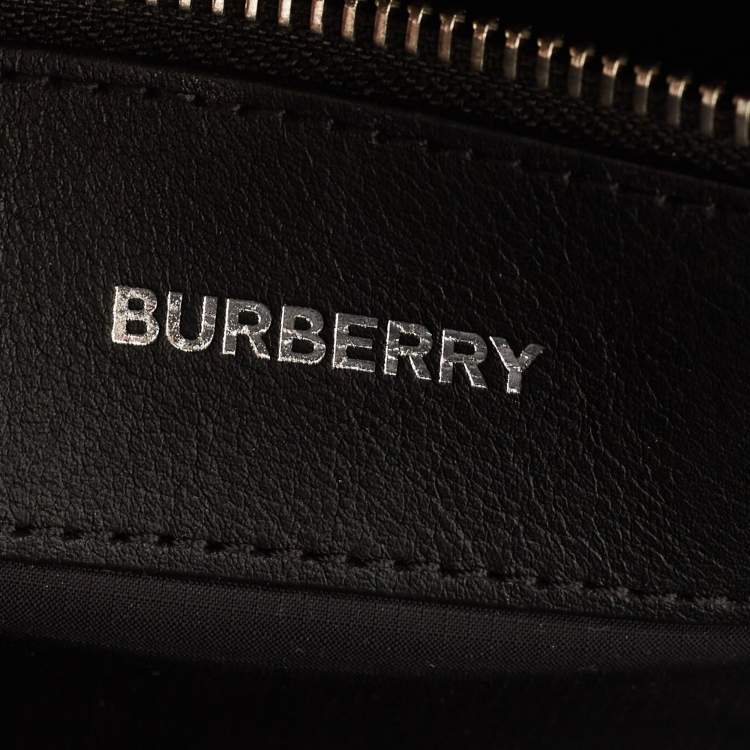 Pre Owned Burberry Black/Beige Vintage Check Canvas Large Nevis Backpack