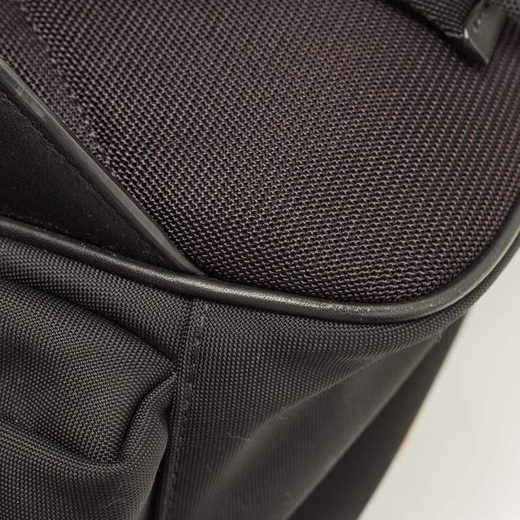 Pre Owned Burberry Black/Beige Vintage Check Canvas Large Nevis Backpack