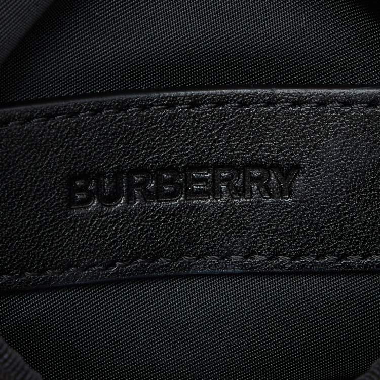 Pre Owned Burberry Black Nylon Logo Pouch
