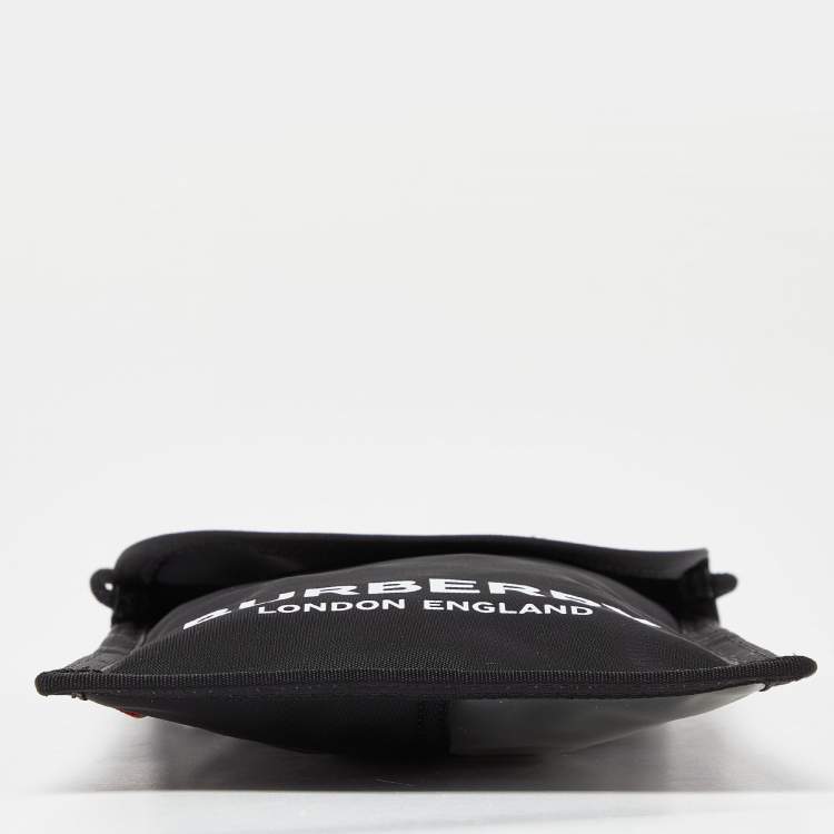 Pre Owned Burberry Black Nylon Logo Pouch