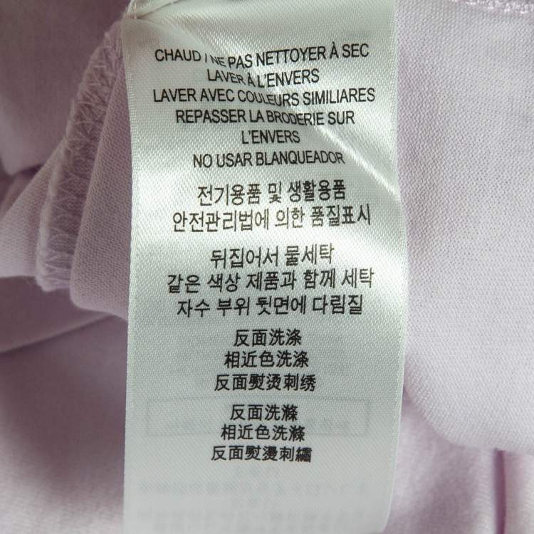 Pre Owned Burberry Light Purple Cotton Jersey T-Shirt S