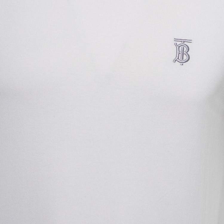 Pre Owned Burberry Light Purple Cotton Jersey T-Shirt S