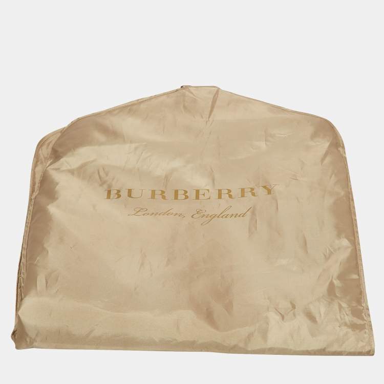 Pre Owned Burberry Blue Wool Double Breasted Trench Coat XL